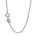 thumbnail image 1 of JewelStop 14k Solid White Gold 0.8 mm Lumina Chain Necklace, Spring Ring - 20 Inches, 2.2gr., 1 of 6