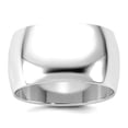 thumbnail image 1 of 14k Solid White Gold 11mm Half Round Band Size 4 Ring for Women and Men - 8.9 Grams, 1 of 2