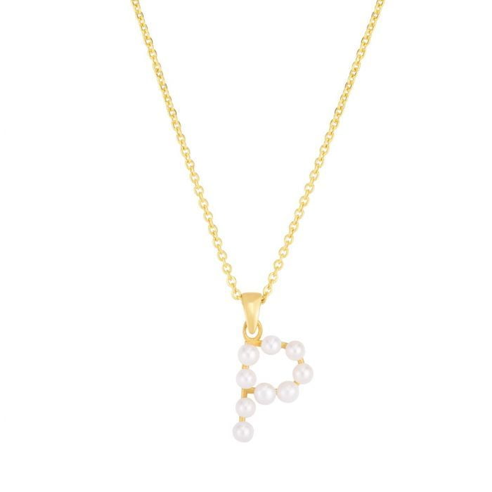 Just For You Initial Necklace — Letter P