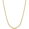 thumbnail image 1 of 14k Solid Yellow, White or Pink Rose Gold Box Chain Necklace 0.45 Mm 20 Inches (16, 18, and 20 Inches), 1 of 5