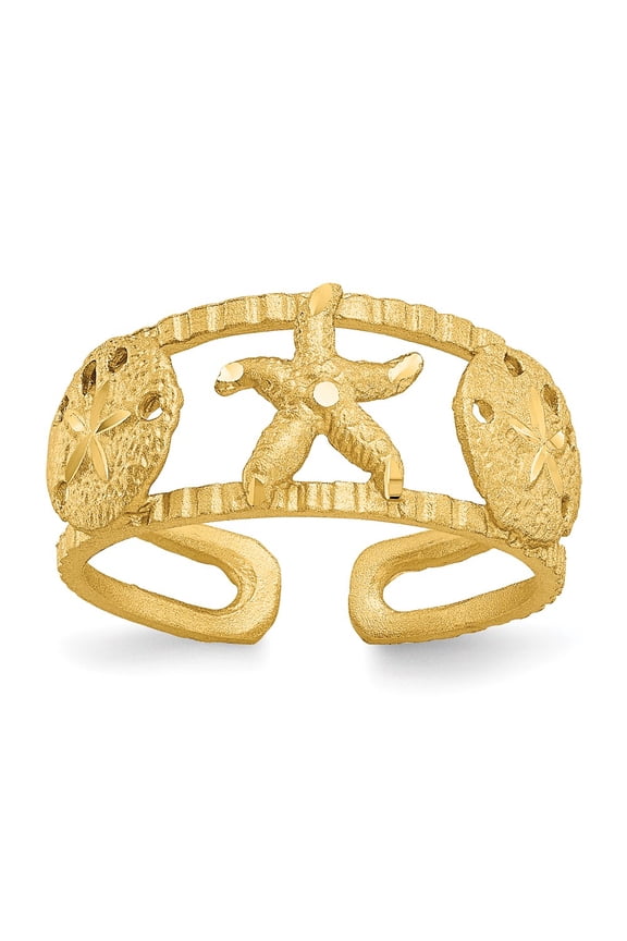 14k Starfish Toe Ring