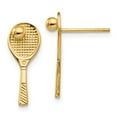 thumbnail image 1 of 14k Tennis Racquet w/Ball Post Earrings, 1 of 2