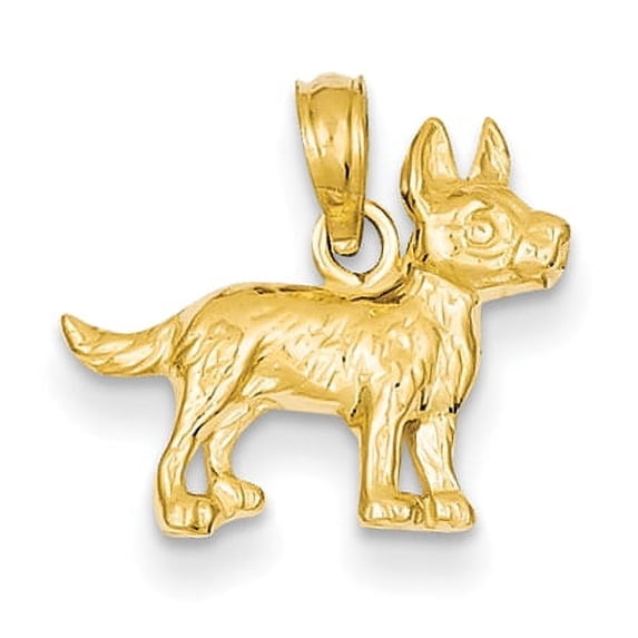14k Terrier Dog Pendant