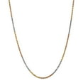 thumbnail image 1 of 14k Tri-Color 2.5mm D/C Rope Chain in 14k Yellow, White, and Rose Gold Tri-Color, 1 of 3