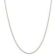 thumbnail image 1 of 14k Tri-Color Gold 1.8mm Sparkle-Cut Rope Chain Bracelet - 2.6 Grams - 9 Inch, 1 of 4