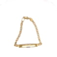 thumbnail image 1 of 14k Tri Color Valentino 4mm ID Adult Bracelet 7", 1 of 1