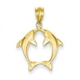 thumbnail image 1 of 14k Two Dolphins Pendant, 1 of 1