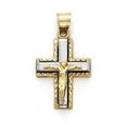 thumbnail image 1 of 14k Two-Tone Gold 3 Piece Crucifix Pendant - 3.1 Grams, 1 of 2