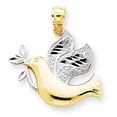thumbnail image 1 of 14k Two-Tone Gold Holy Spirit Pendant - Under 3/4 Inch X over 3/4 Inch in 14K Two Tone Gold, 1 of 1