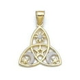 thumbnail image 1 of 14k Two-Tone Gold Large Two-Tone Celestial Pendant - 1.7 Grams, 1 of 2