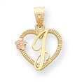 thumbnail image 1 of 14k Two-Tone Initial J in Heart Charm, 1 of 1