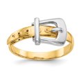 thumbnail image 1 of 14k Two-Tone Polished Buckle Ring, 1 of 3