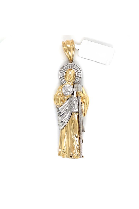 14k Two Tone San Judas 3D