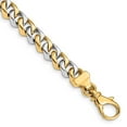 thumbnail image 1 of 14k Two-tone 6.85mm Polished Fancy Link Chain, 1 of 2