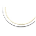 thumbnail image 1 of 14k Two-tone Lt Reversible 3mm Omega w/extender Necklace, 1 of 1