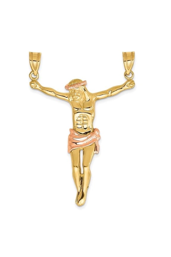 14k Two-tone Rose Corpus Pendant