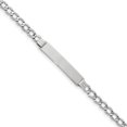 thumbnail image 1 of 14k WG Polished ID with Semi-Solid Cuban Bracelet (Weight: 5.46 Grams, Length: 7 Inches), 1 of 3