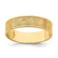 thumbnail image 1 of 14k Wave Engraved Thumb Ring (size 9) R795, 1 of 1
