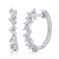 thumbnail image 1 of Diana M 14 Kt White Gold 2.34 Gram 0.47 Cts Diamond Huggie Earrings, 1 of 1
