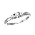 thumbnail image 1 of 14k White Gold 0.25 Ct Three Stone Diamond Ring, 1 of 2