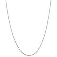 thumbnail image 1 of 14k White Gold 0.70mm Box Chain Necklace - 1.6 Grams - 18 Inch - Spring Ring, 1 of 2