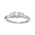 thumbnail image 1 of 14k White Gold 0.75 Ct Three Stone Diamond Ring, 1 of 2