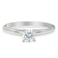thumbnail image 1 of 14k White Gold 0.7ct TDW Round-cut GIA Certified Diamond Solitaire Engagement Ring (H,I1), 1 of 7