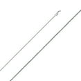 thumbnail image 1 of 14k White Gold 0.8mm Square Spiga Solid Wheat Chain Link Necklace 18" Jewelry Female Unisex, 1 of 5