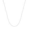 thumbnail image 1 of 14k White Gold 0.96mm Box Chain Necklace Lobster Lock Closure - 3.2 Grams - 18 Inch, 1 of 3