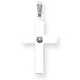 thumbnail image 1 of 14k White Gold .02ct. Diamond Cross Charm Pendant, 1 of 2