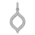 thumbnail image 1 of 14k White Gold 1/2 carat Lab Grown Diamond VS/SI+ G+ Fancy Open Pendant, 1 of 3