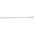 thumbnail image 1 of 14k White Gold 1.25mm Shiny Solid Sparkle-Cut Rope Chain With Lobster Clasp Necklace - 22 Inch, 1 of 2