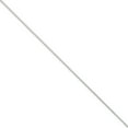 thumbnail image 1 of 14k White Gold 1.25mm Solid Spiga Foot Chain Ankle Bracelet Anklet - with Secure Lobster Lock Clasp 9", 1 of 5