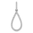 thumbnail image 1 of 14k White Gold 1/2ct. Diamond Teardrop Pendant Charm, 1 of 4