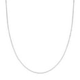 thumbnail image 1 of 14k White Gold 1.2mm Box Chain Necklace Lobster Lock Closure 16 Inch Chain Necklace for Women and Men, 1 of 2