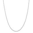 14k White Gold 1.3mm SparkleCut Rope Chain Necklace 24 Inch