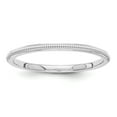 thumbnail image 1 of 14k White Gold 1.5mm Milgrain Band - Size 8, 1 of 2