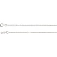 thumbnail image 1 of 14k White Gold 1.5mm Necklace - .9 Grams - 18 Inch Cable Chain With Spring Ring, 1 of 2