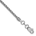 thumbnail image 1 of 14k White Gold 1.75mm Round Box Chain Bracelet 7 Inch Link Bracelet for Women and Men - 1.6 Grams, 1 of 2