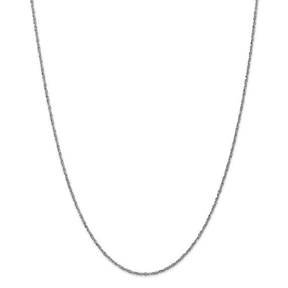 14k White Gold 1.7mm Ropa - 2.4 Grams - 18 Inch