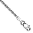 thumbnail image 1 of 14k White Gold 1.84mm Sparkle-Cut Quadruple Rope Chain Ankle Bracelet 10 Inch Anklet for Women and Men, 1 of 2