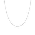 thumbnail image 1 of 14k White Gold 1.95mm Sparkle-Cut Long Forzentina Chain Necklace Lobster Lock Closure - 24 Inch, 1 of 3