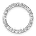 thumbnail image 1 of 14k White Gold 1 carat Lab Grown Diamond VS+ F+ Circle Chain Slide Pendant, 1 of 4