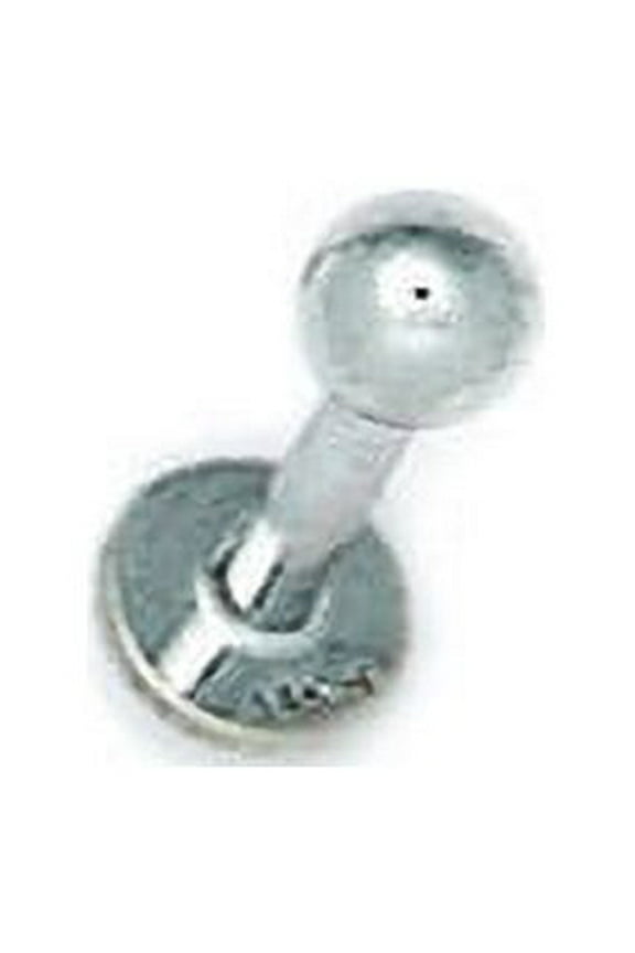 14k White Gold 14 Gauge Ball Shaped Body Piercing Jewelry Labret Stud