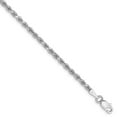 thumbnail image 1 of 14k White Gold 2.25mm D/C Rope Chain, 1 of 3