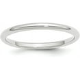 thumbnail image 1 of 14k White Gold 2.2mm Standard Weight Comfort Fit Wedding Band Size 9 - Ring Size 9.0, 1 of 7