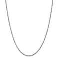 thumbnail image 1 of 14k White Gold 2.5mm Diamond-Cut Rope Chain, 1 of 1