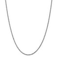 thumbnail image 1 of 14k White Gold 2.5mm Diamond-Cut Rope Chain, 1 of 3