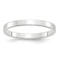 thumbnail image 1 of 14k White Gold 2.5mm Flat Plain Classic Wedding Band Ring Size 6, 1 of 4