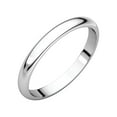 thumbnail image 1 of 14k White Gold 2.5mm Half Round Band Ring - 2.7 Grams - Size 10, 1 of 2